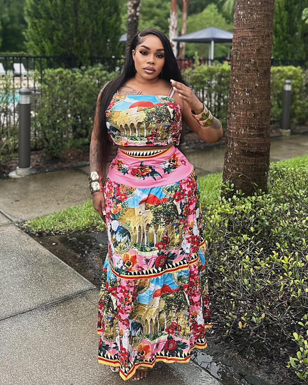 MI CHIQUITA CUBAN SKIRT SET