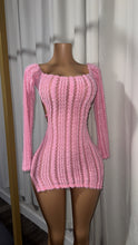 Load image into Gallery viewer, Pink paradise fur dress
