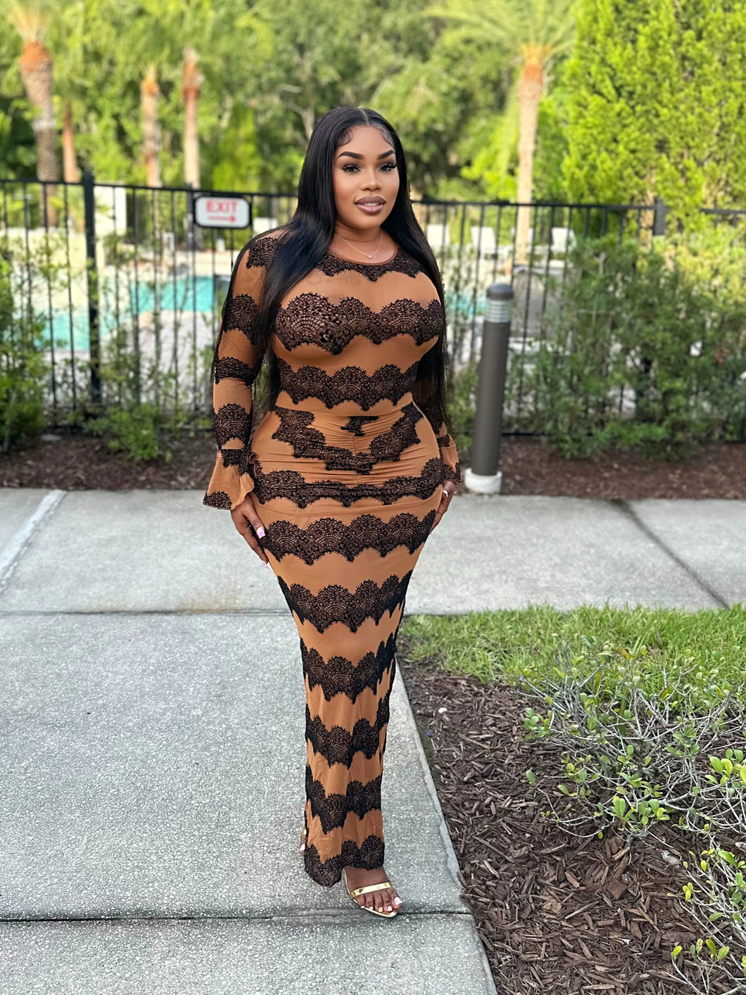 Desert Bloom lace dress