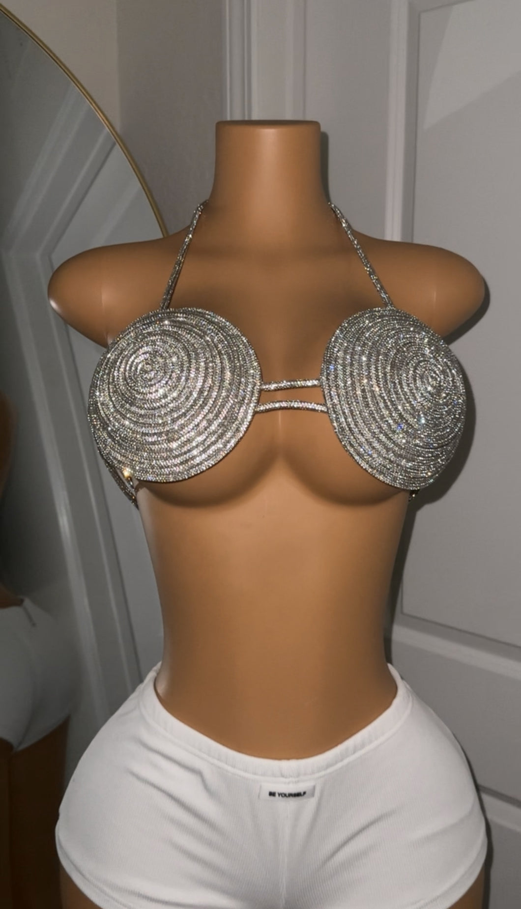Glissy sparkling bra