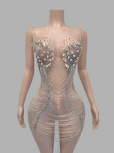 Load image into Gallery viewer, Kimmy cake Rhinestone dress
